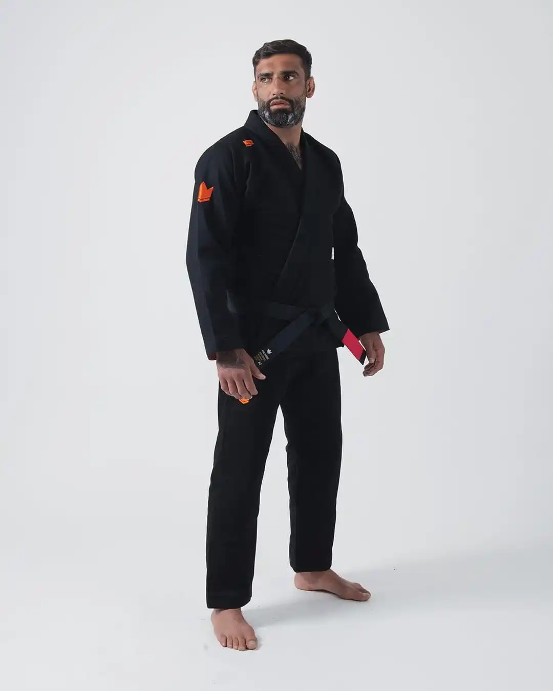 High Quality Pearl Weave Black Bjj Kimono / Black Bjj Gis High Quality ...