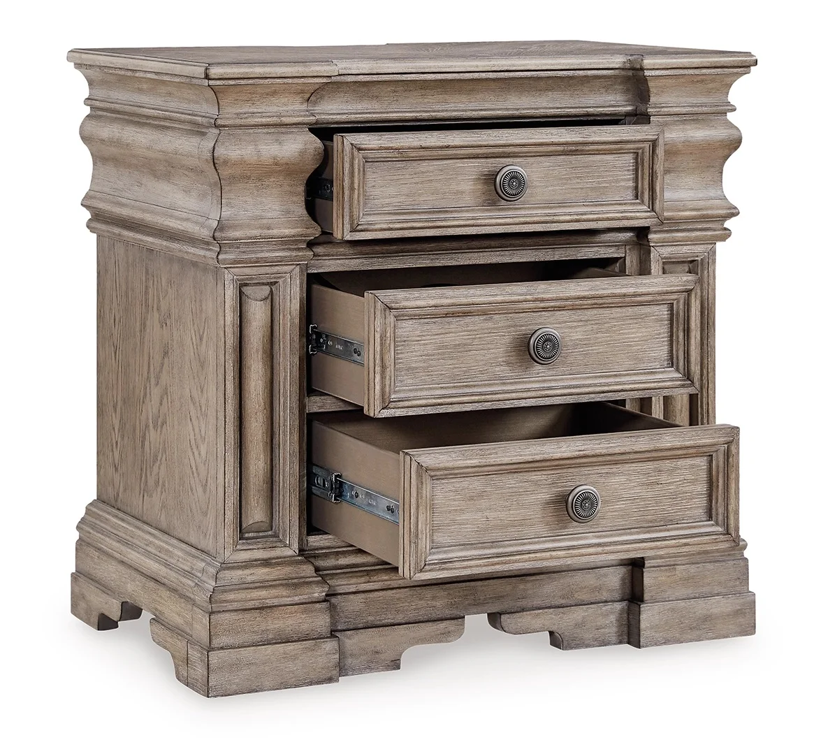 Wooden Side Table End Table Bed Side Table Small Chest of Drawers Distressed Antique Look Living Room Bedroom Furniture
