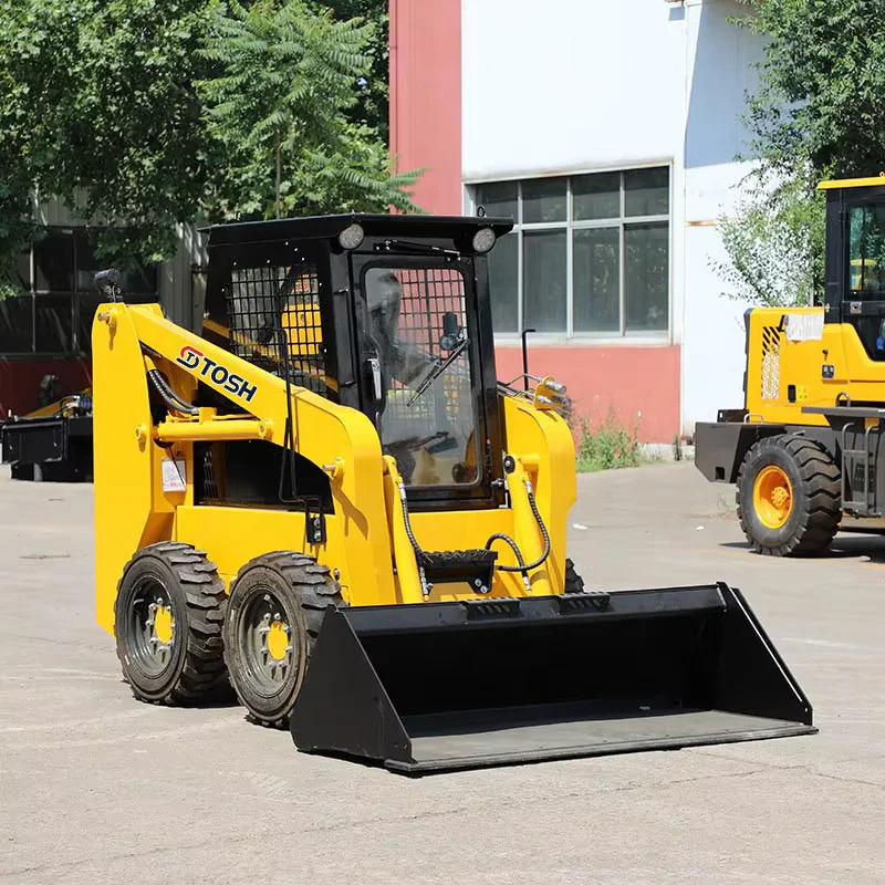 JCB Diesel Skid Steer Loader & Backhoe Loader with Kubota Engine Crawler Type Heavy Equipment for Construction