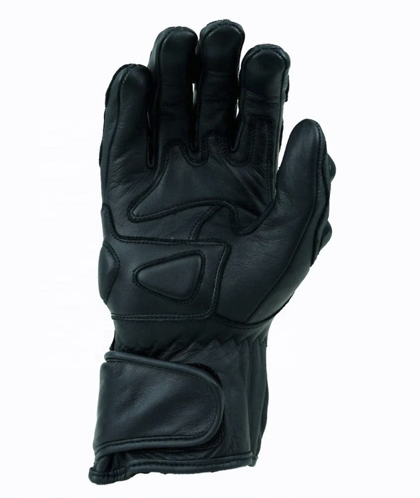 Кожаные мотоциклетные защитные перчатки горячая Распродажа классические синие Черные кожаные дышащие для гонок