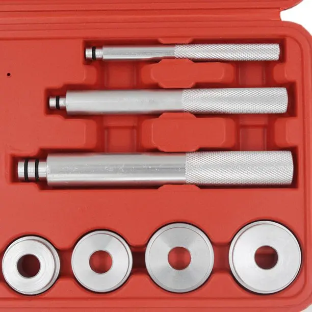 Vehicle Tool 17 PCS Wheel Bearing Race Seal Bush Driver Master Tool Set Aluminum Axle Auto Bearing Installation and Removal Tool