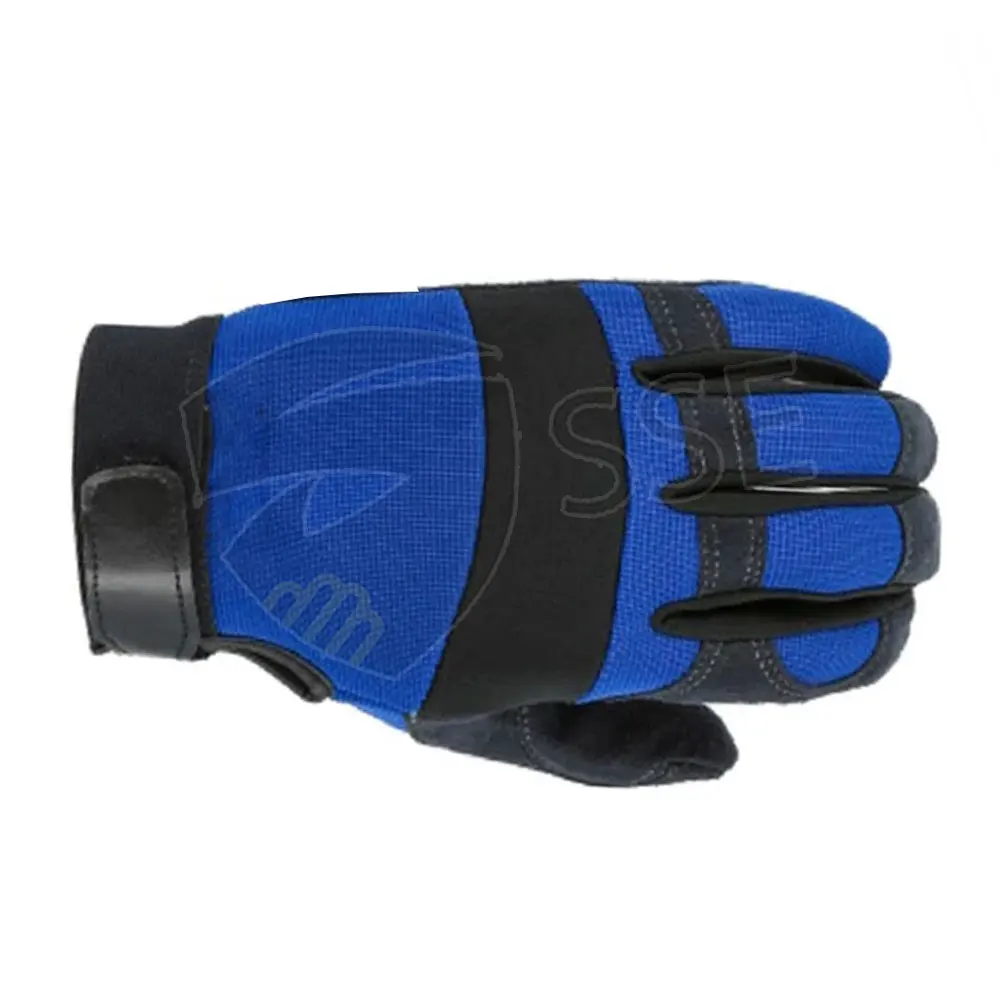 2022 Mechanic Safety Gloves Custom Printed Logo Mechanic Leather Gloves