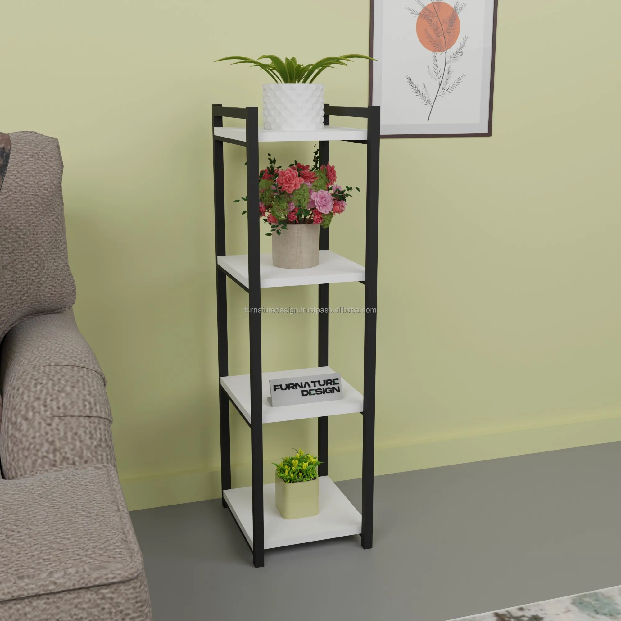 4 Layer Multi-purpose Shelf Countertop Organizer Shelf Storage Rack ...