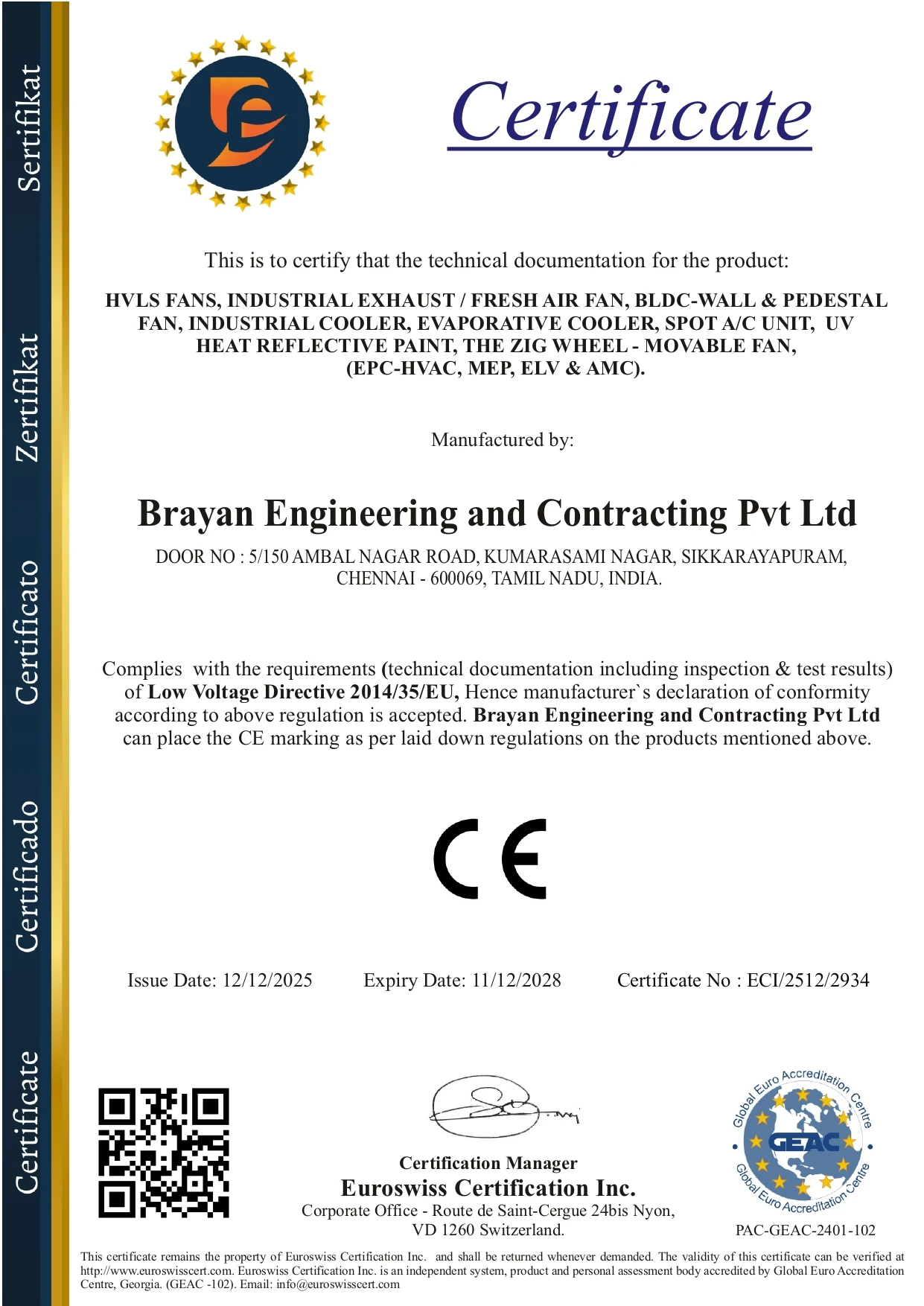 Industrial Geared Hvls Fan, RPM, 220-240V, Electric - detail 16