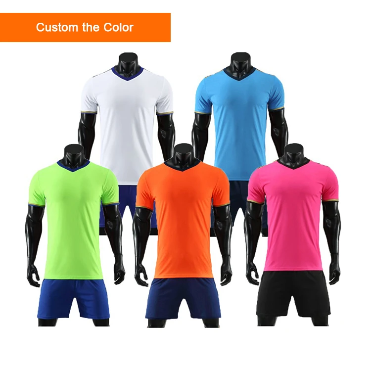 Customized Logo Quick Dry Soccer Uniform Set Football Sports Wears High ...