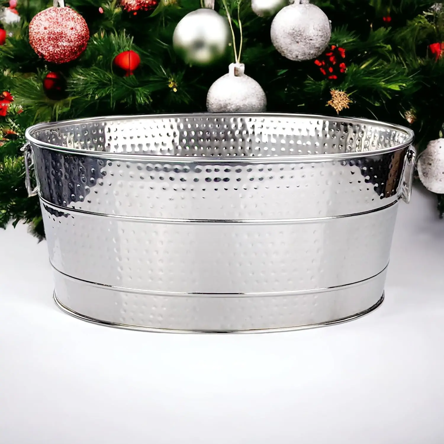 Stainless Steel Bucket Metal Large Ice Bucket For Drinks 25 Quart (30