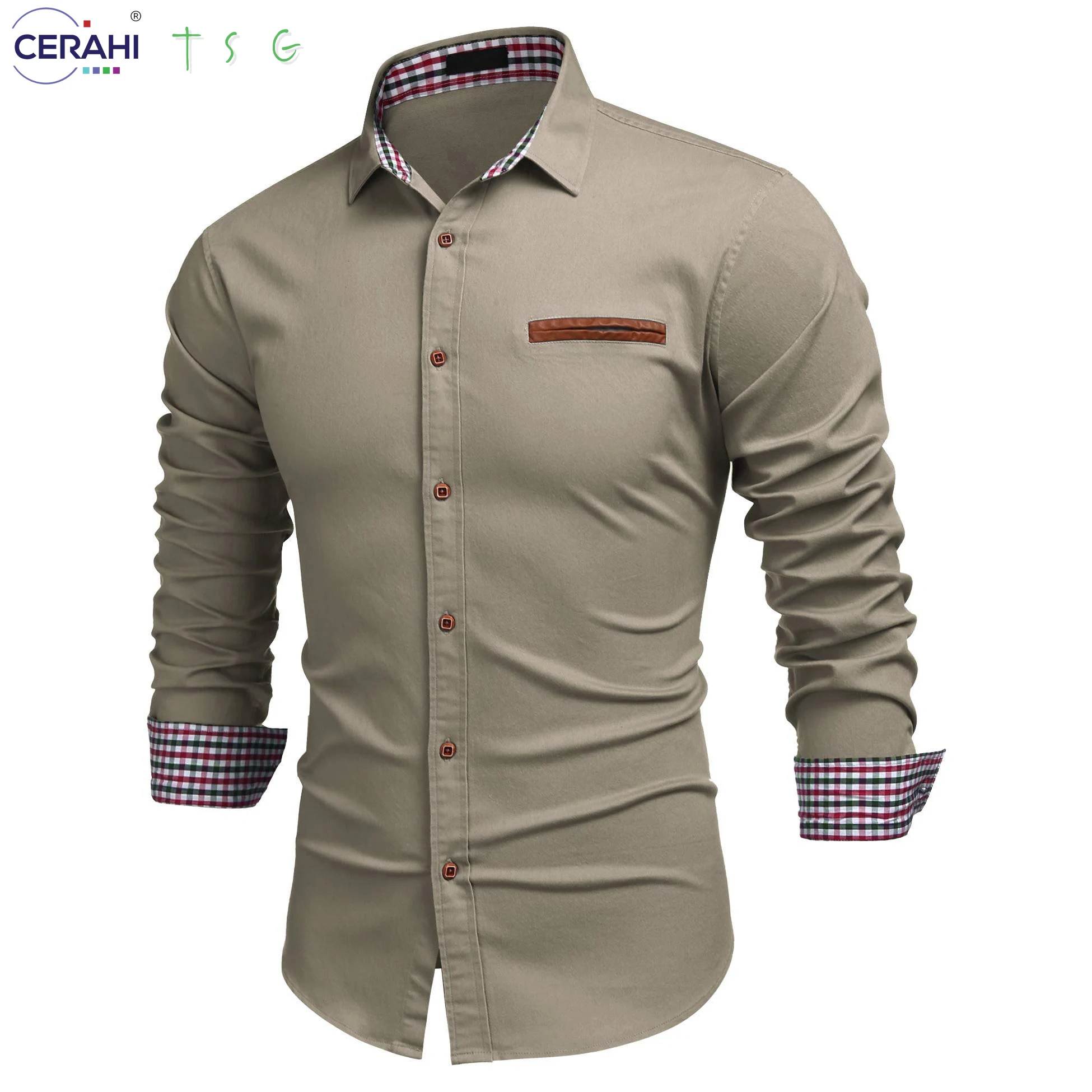 2023 Professional High Quality Men's Casual Dress Shirt Button Down ...