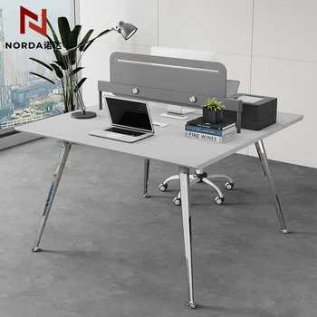 Customized Modern Simple Executive Desk Popular Booth Staff Office Combination Computer Desk Modular Furniture