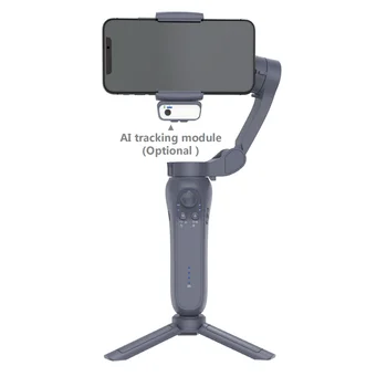 L7Bpro 3 Axis Gimbal Stabilizer for Smartphone AI 360 Rotation Face Tracking VLOG Selfie Stick With Tripod detail image