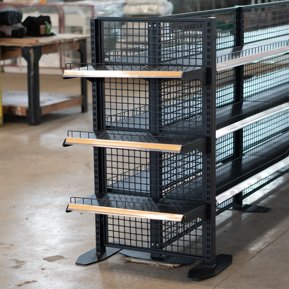 Adong Supermarket Metal Shelves Shop Display Shelves A48 Customized