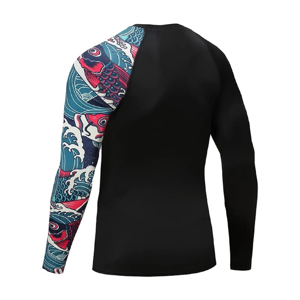 Men's Sun Protection Sublimation Printing Shirts Uv Spf Upf 50+ Long