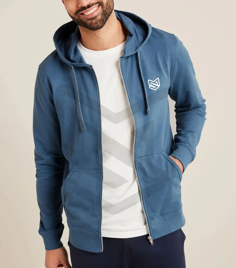 Men Zip Up Hoodies Oversize Y2k Zipper Breathable Cotton Fleece