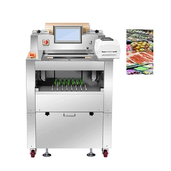 Packaging weighing label printing machine various shapes fruits vegetables cling film Packaging machine