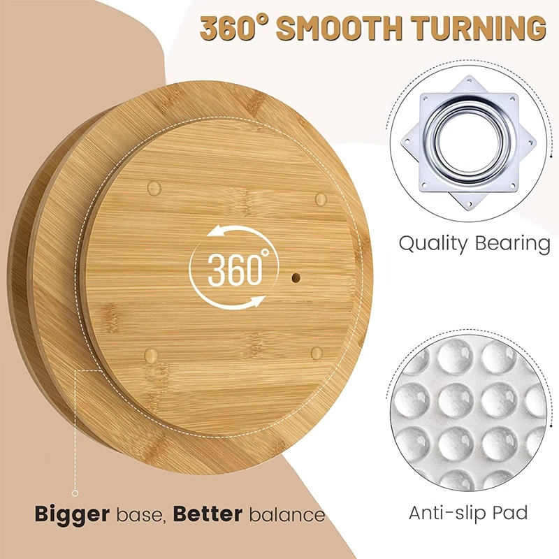 Yarlung Rotating Coffee Syrup Organizer Rack, 7 Bottles