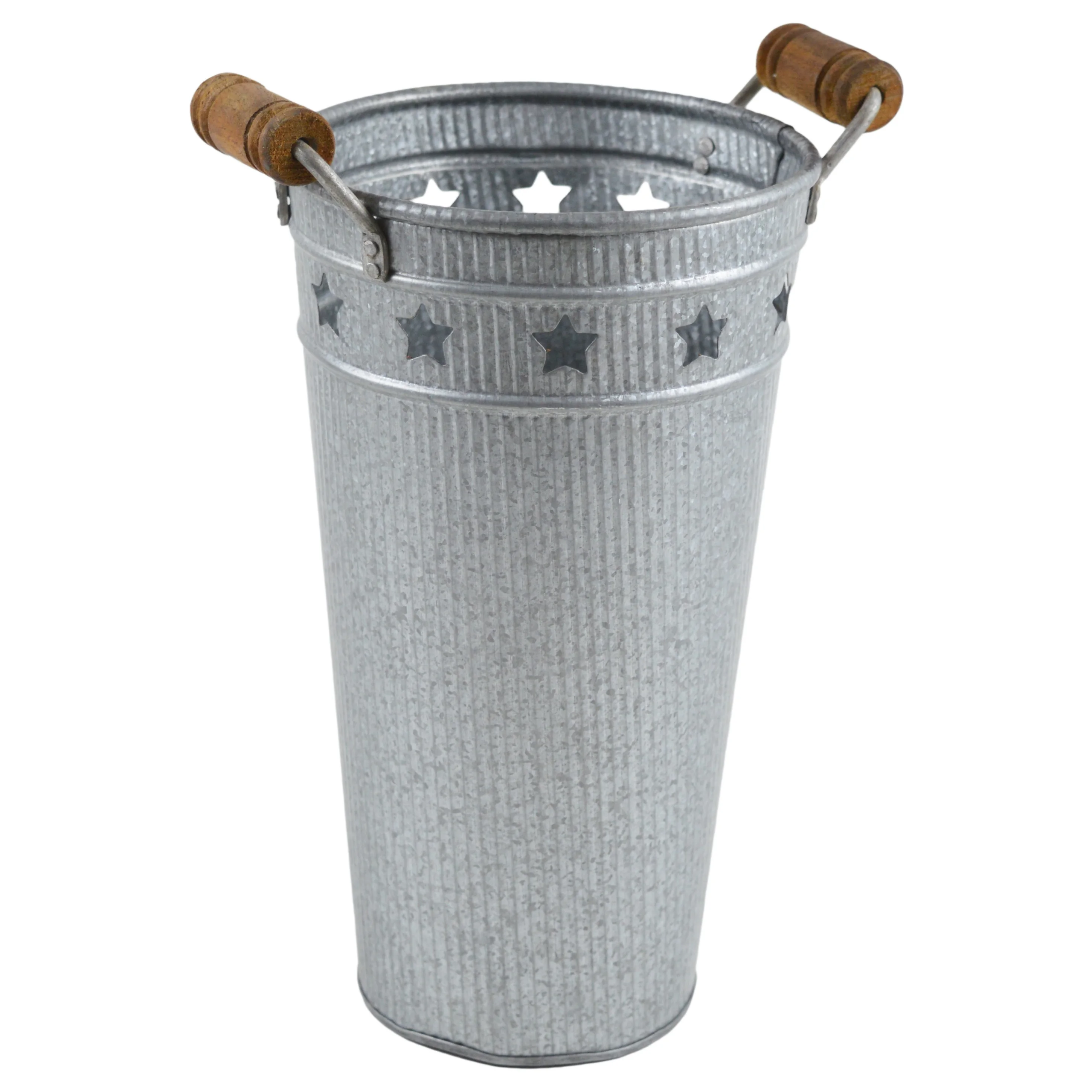 Vintage Design Green Galvanized Bucket Planters Galvanized Metal Bucket