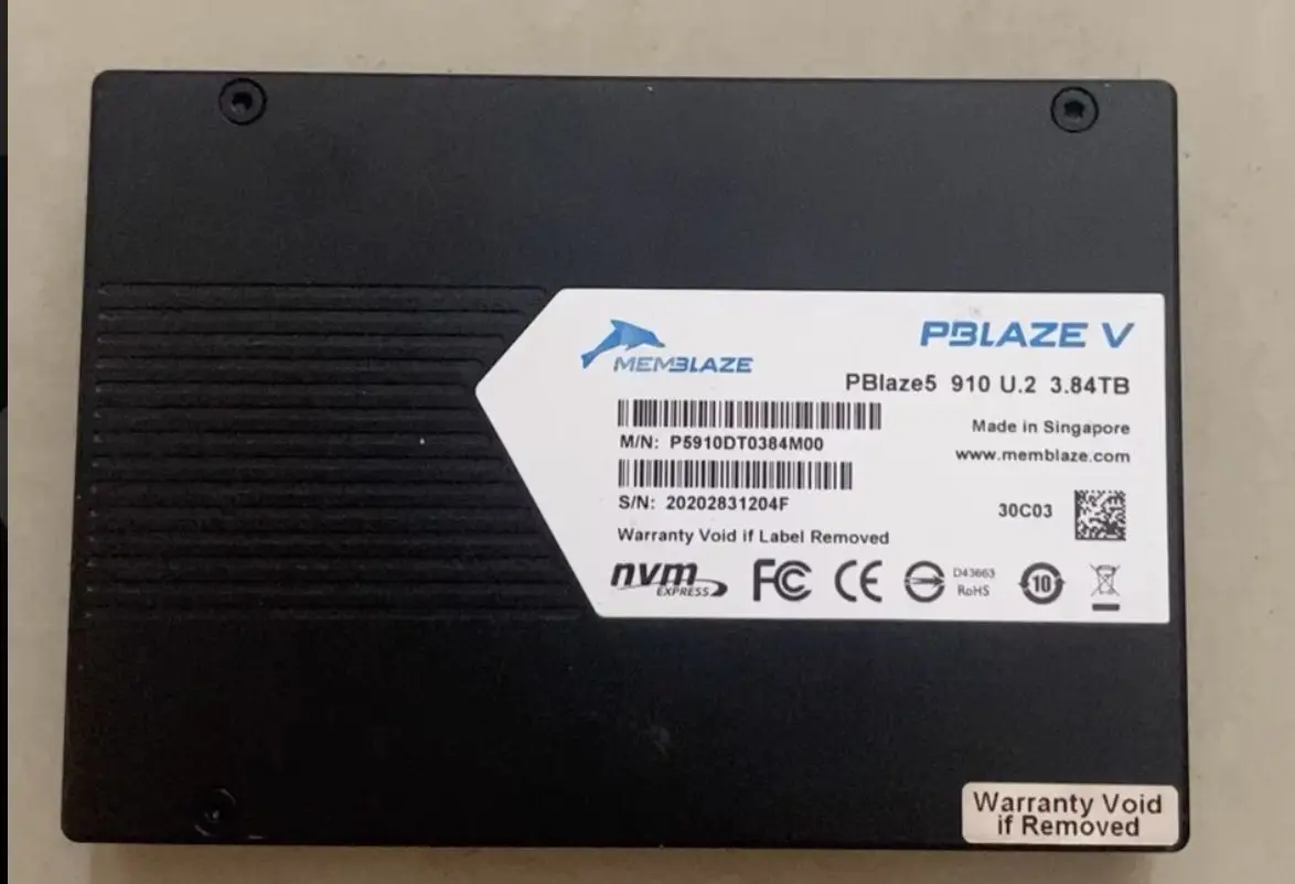 Memblaze PBlaze5 910 U.2 3.84TB NVMe SSD – High-Performance Enterprise Storage Solution