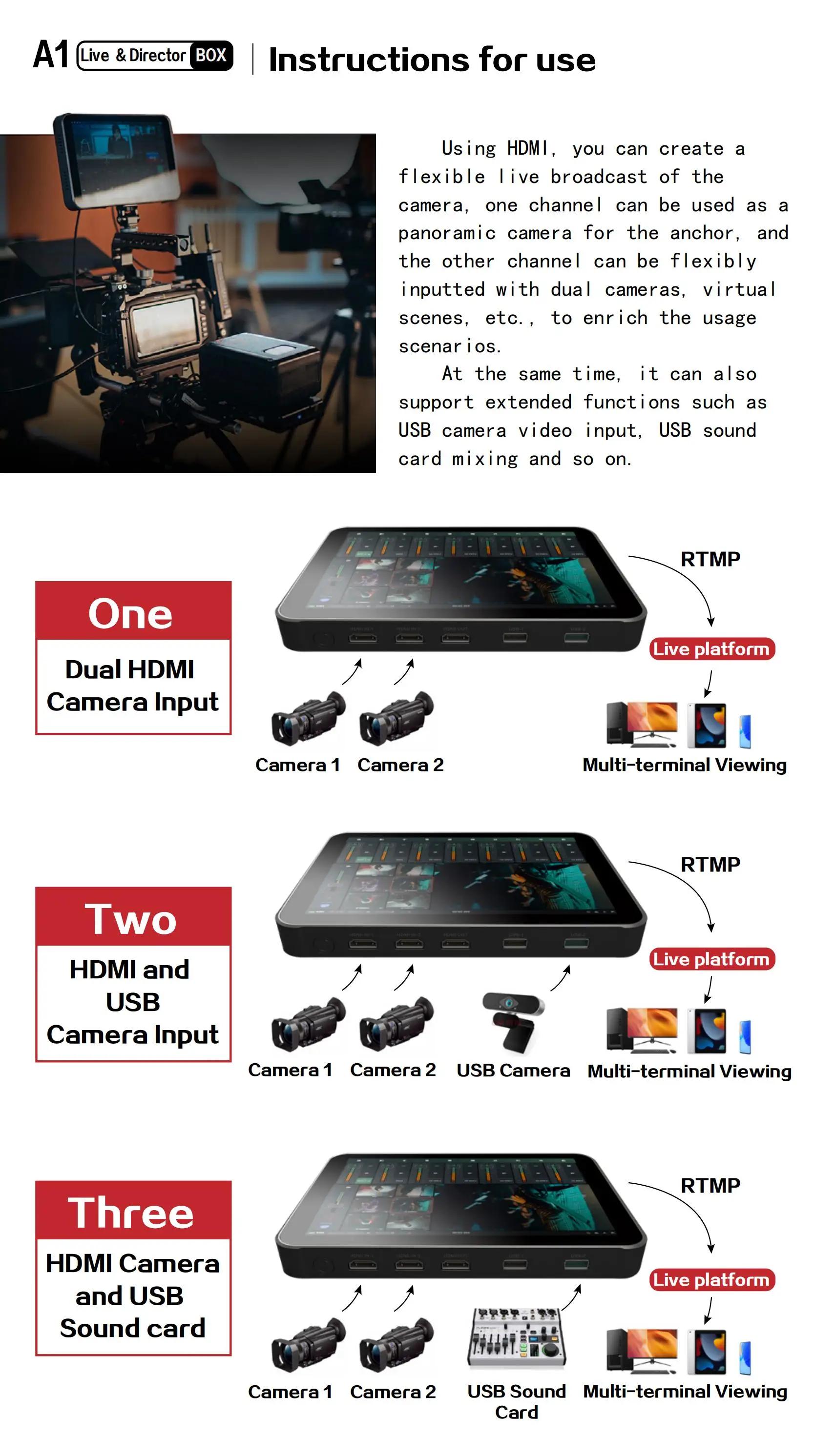 8-Inch Touch Screen Live Streaming Video Encoder Studio Live ...