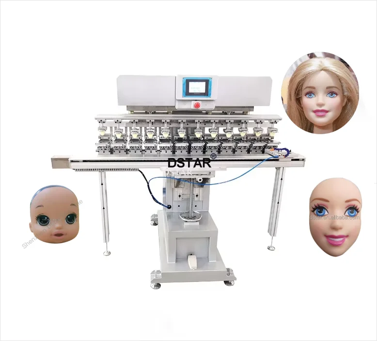 Factory Price Pneumatic Multicolor Pad Printing Machine for Plastic Figures Toys Child Toy Doll Eyes