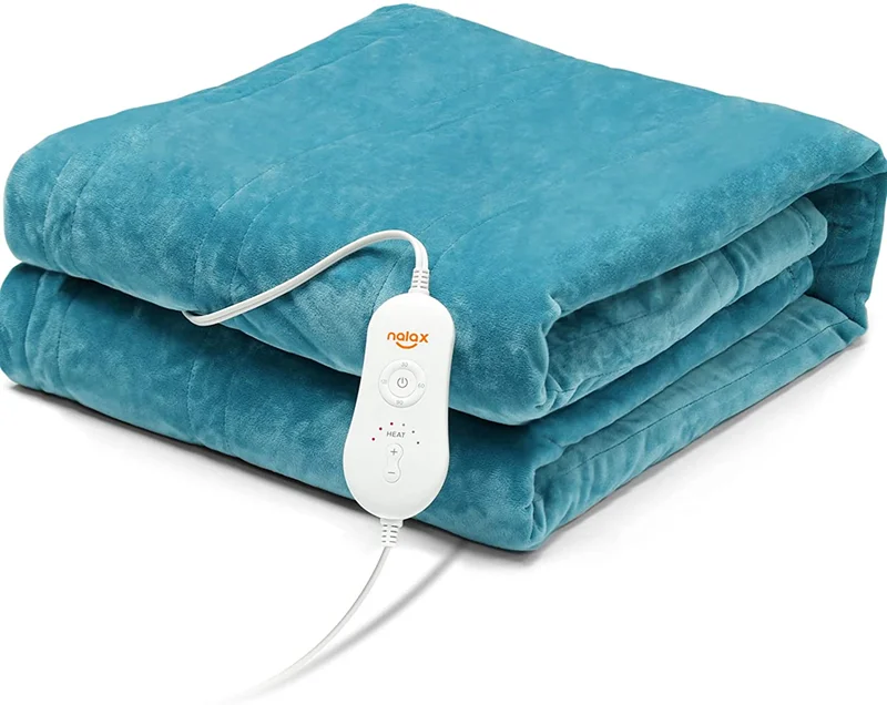50" X 60 " Extra Large Electric Blanket Electric Throw Blanket Heated Blanket With 6 Heat