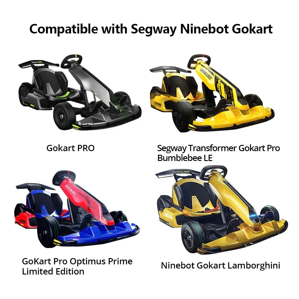 Ninebots Gokart Pro and Gokart Pro 2 Electric Go Kart with Enhanced Safety Features High-Speed Racing and Immersive Gaming Combo