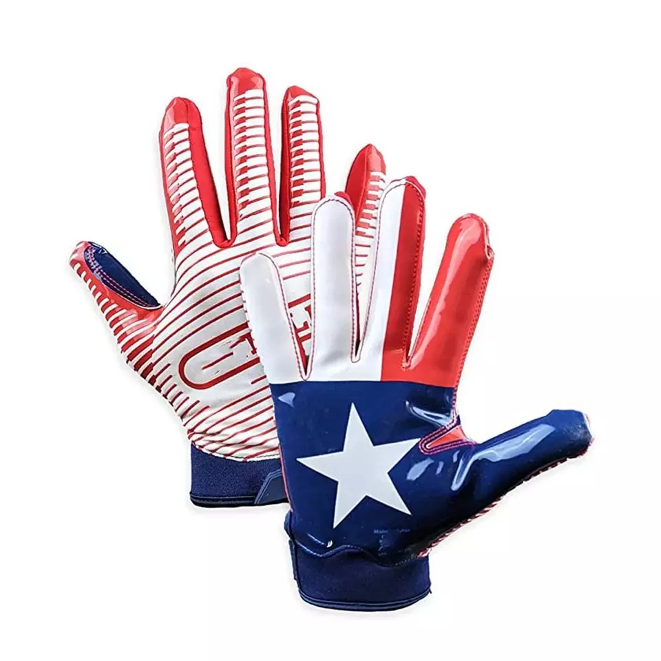 2023 Trending Model Best Design Grip Football Receiver Gloves Adult