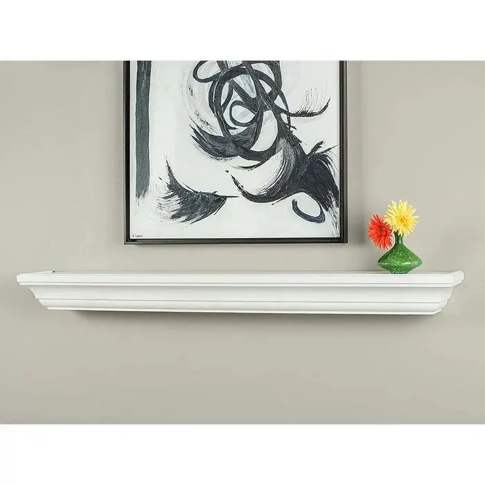 Finish Floating Mantel Shelf Modern Poplar Wood Shelf With Corbels