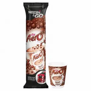 Premium Quality Aero for Nescafe Decaffeinated Instant Coffee Chocolate Flavored Bitter Taste Box Packaging