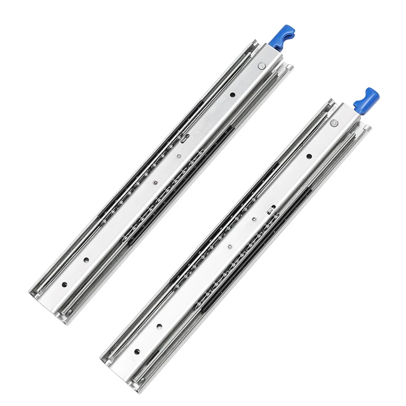 Sliding Out Locking Rails 53mm Soft-Close Undermount Concealed Locking Drawer Slide Rails Push ...