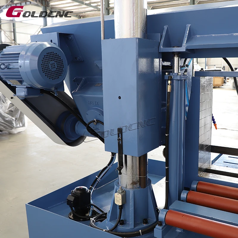 GOLDCNC High Efficiency GB4260 Steel Rod Cutting Band Saw Machine Metal Band Saw Band Saw Machine