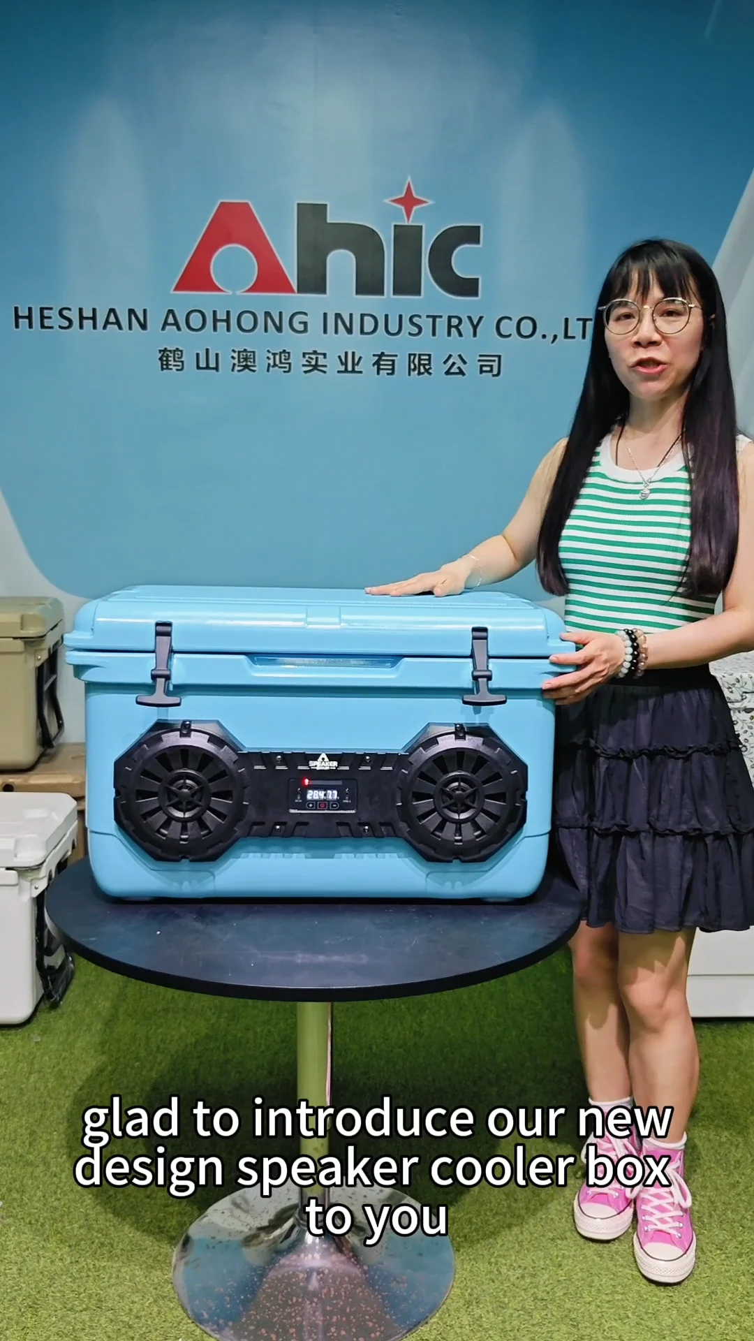 ポータブルスピーカー付きクーラーボックス 40L アウトドア用