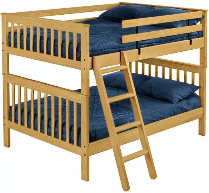 Wholesale Modern Vietnam Wooden Bunk Beds Natural Wood Material Bedroom