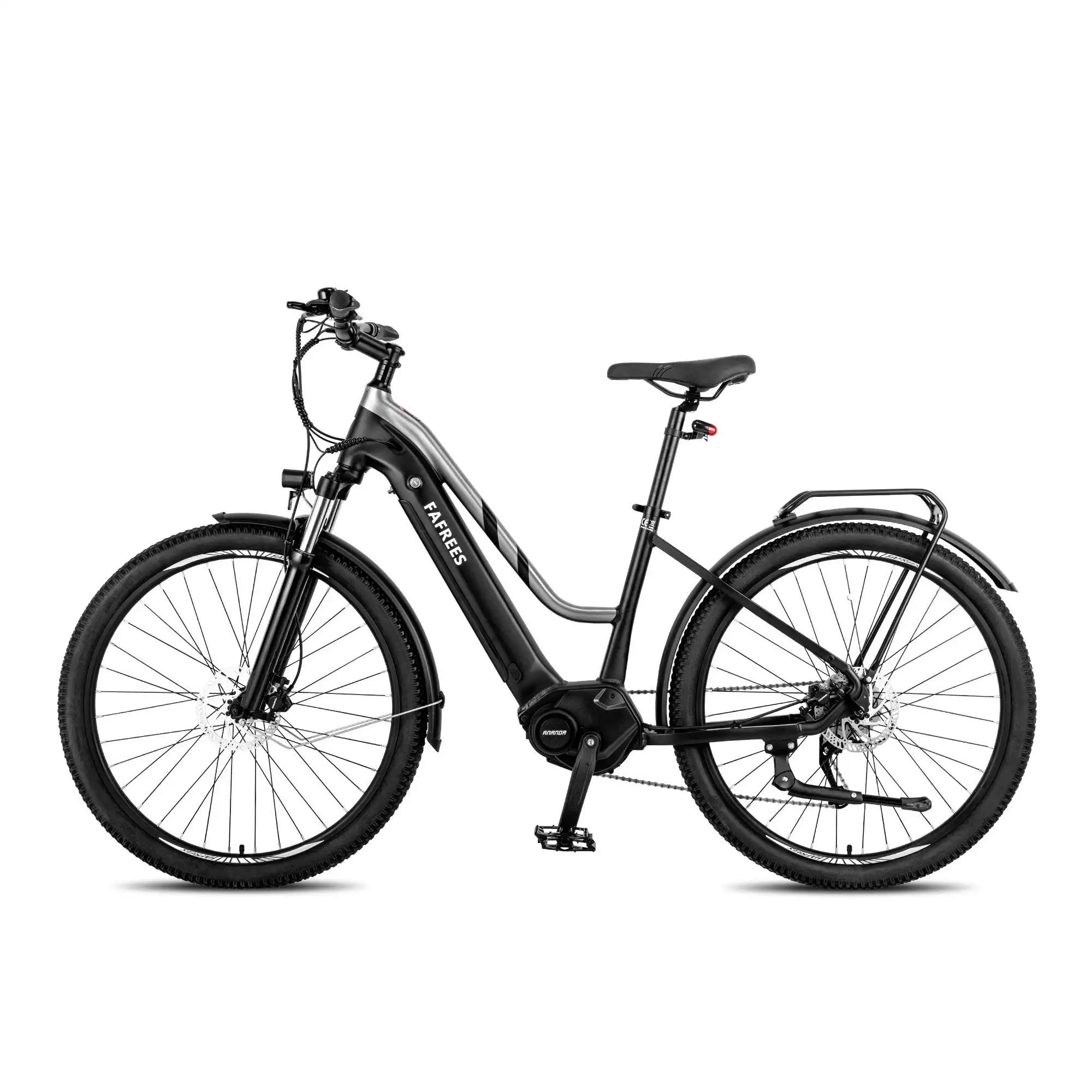 EU Fafrees FM8 Electric Folding City Bike 15ah Hidden Battery Long Range 60km Central Motor 26 Inch Rear Hub 60km+ Range Motor