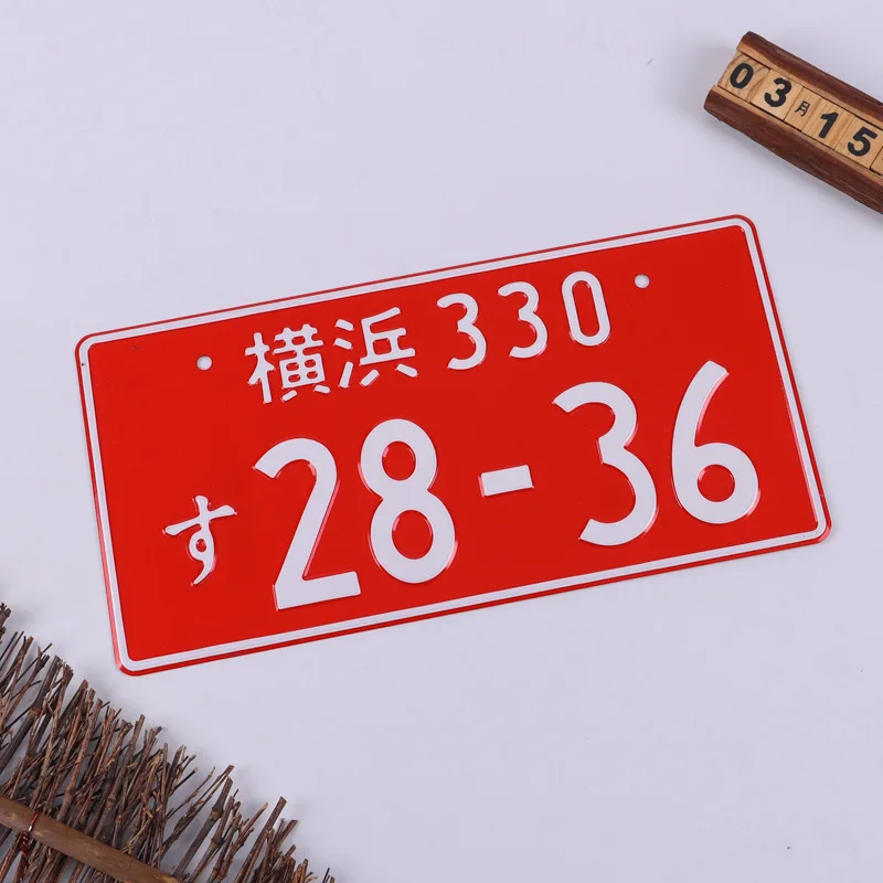 Custom Logo Electric Embossed Aluminum License Plates Wholesale Vehicle License Plate Full Printing Jdm Car Number Plate Letters