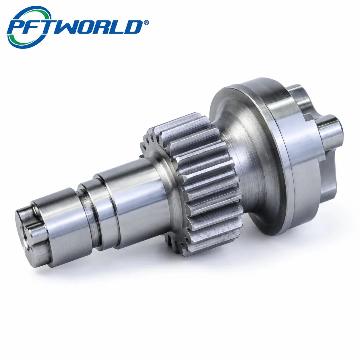 PFTWORLD precision CNC machined gear shaft