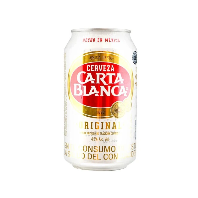 Cerveza Carta Blanca Lata 355 Ml Carta Blanca Pale Lager - 1 Bottle ...