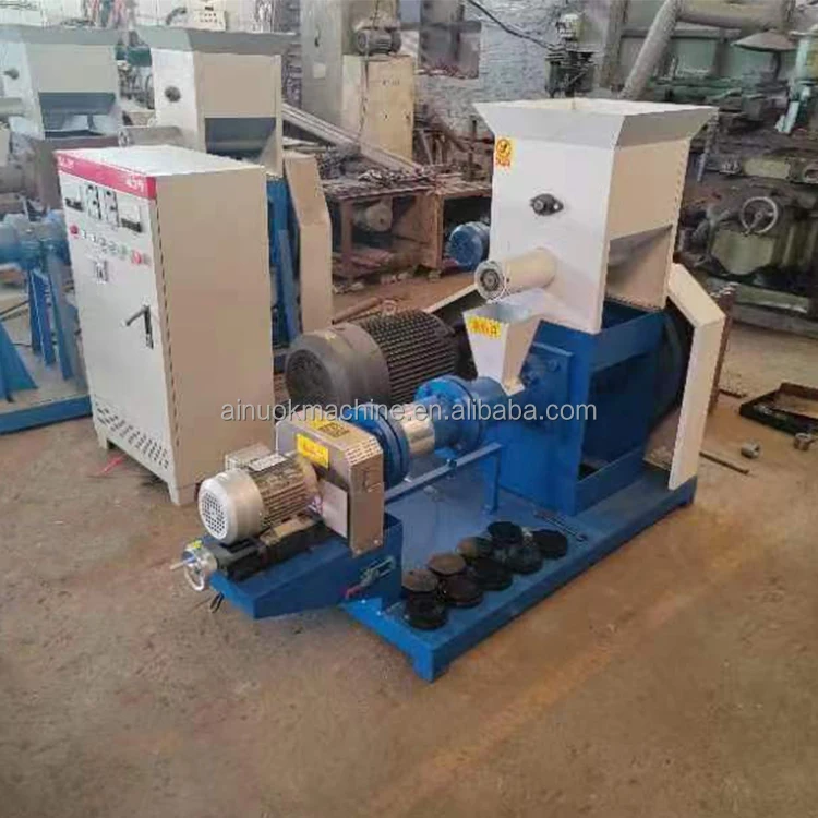 crumble pellet floating feed extruder process kibble machine for fish food