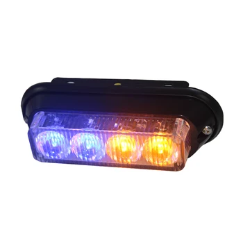 New 12V LED Strobe Warning Lamp Car Grill Flasher Flashlight for Car and Motorcycle