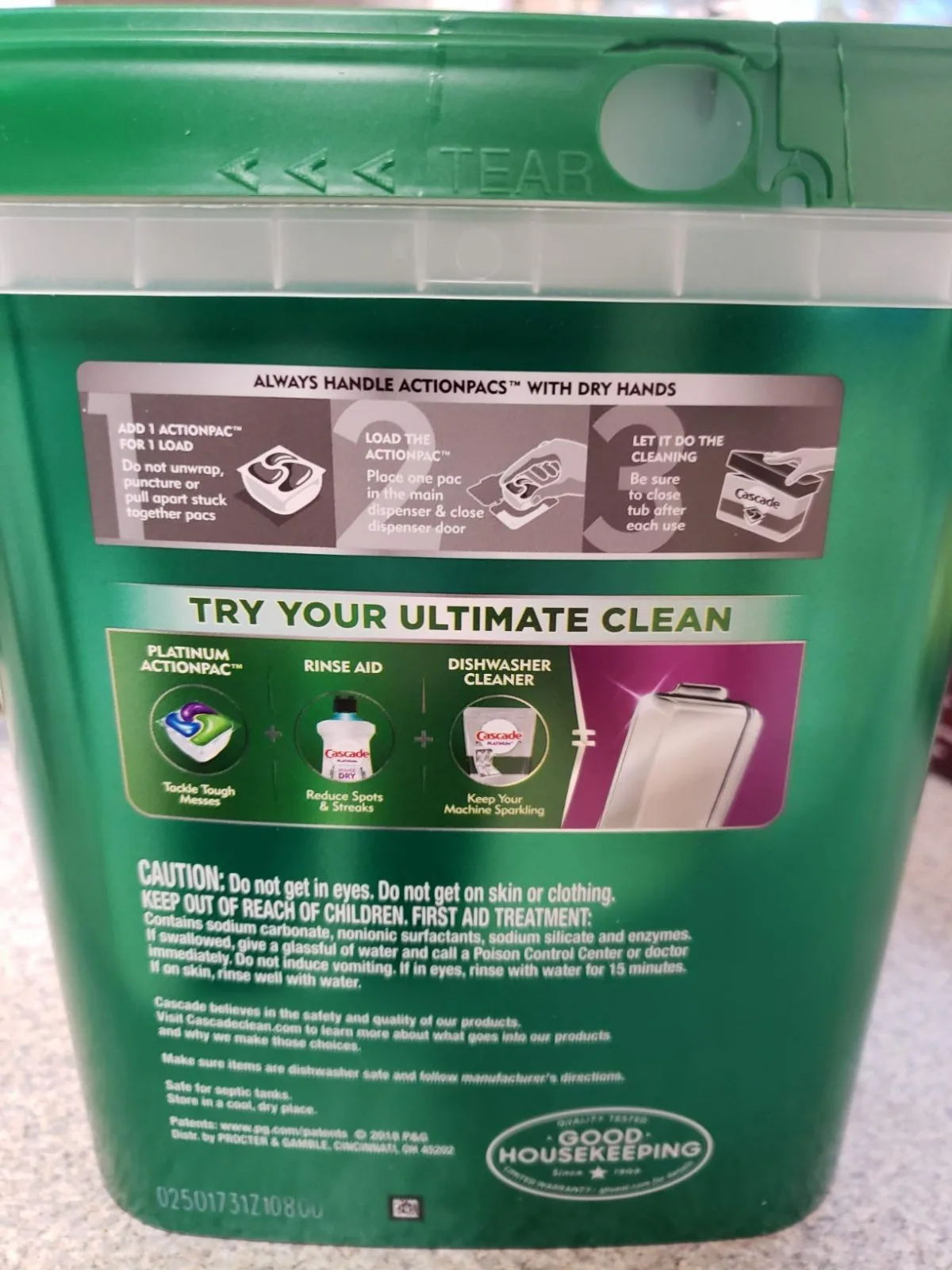 Usa Supplier Of Cascade Complete Dishwasher Pods/tablets For Washing