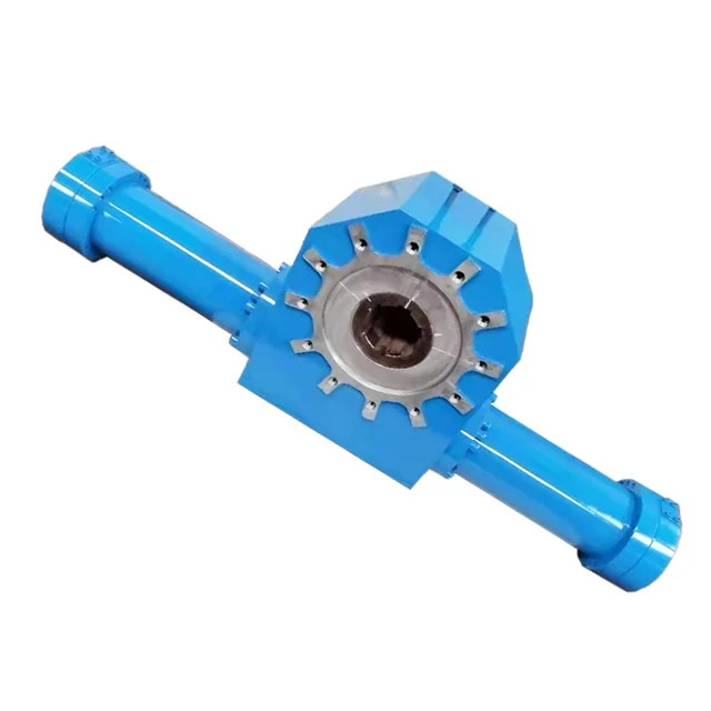 Customized Swing Cylinder Intermediate Hinged Shaft Rack Swing Flange Type Rotary Hydraulic Cylinder