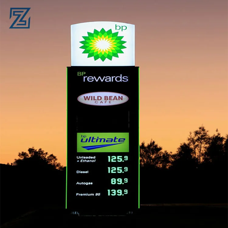 Led Advertising Signboard For Gas Stations | Customizable Oem