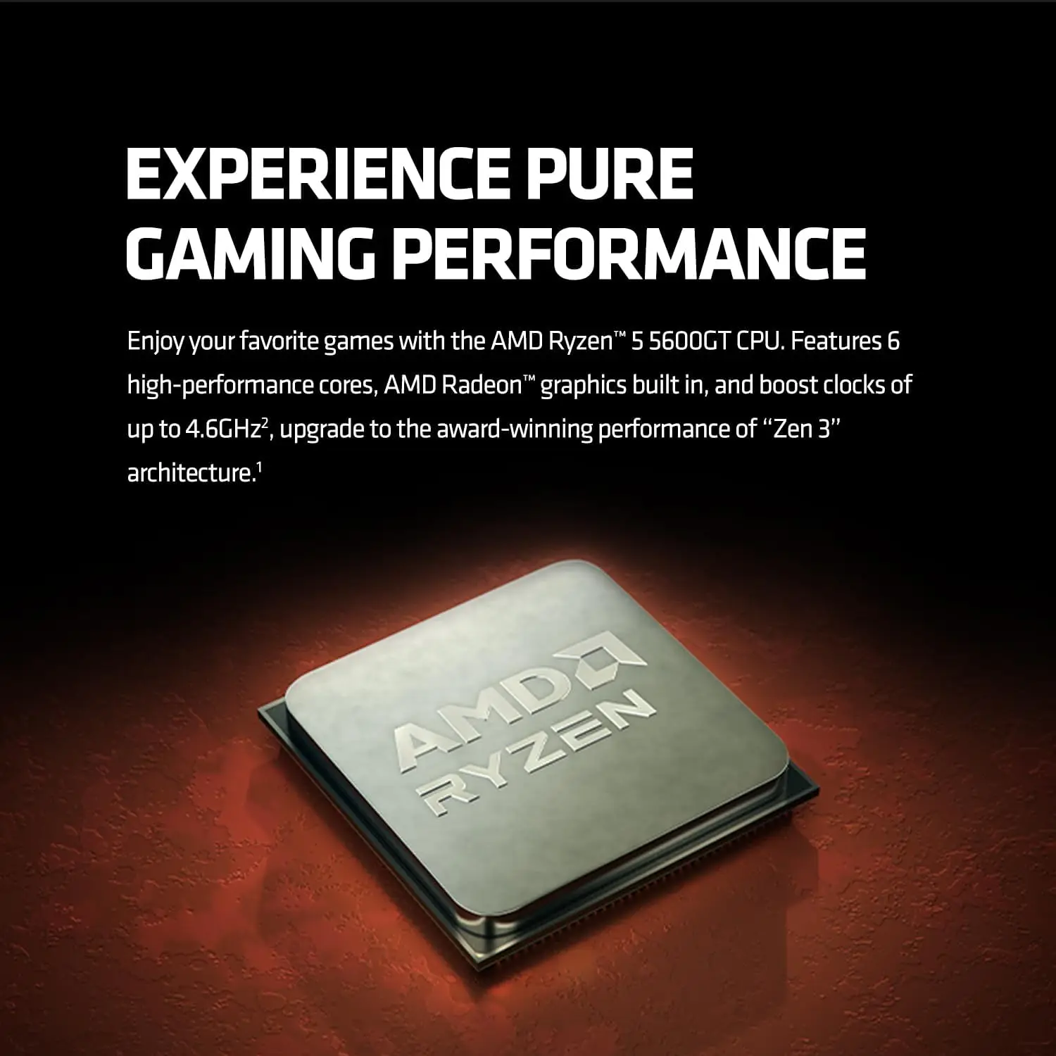 AMD Ryzen 5 5600GT - 6-Core, 3.6ghz, 65W CPU for Desktop