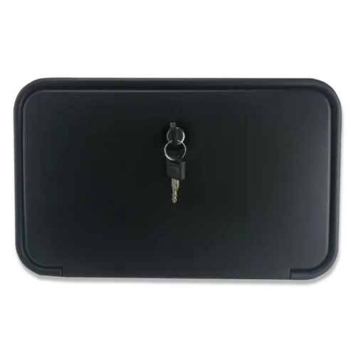 Black Watermark Lockable Outdoor External Shower Box For Caravan