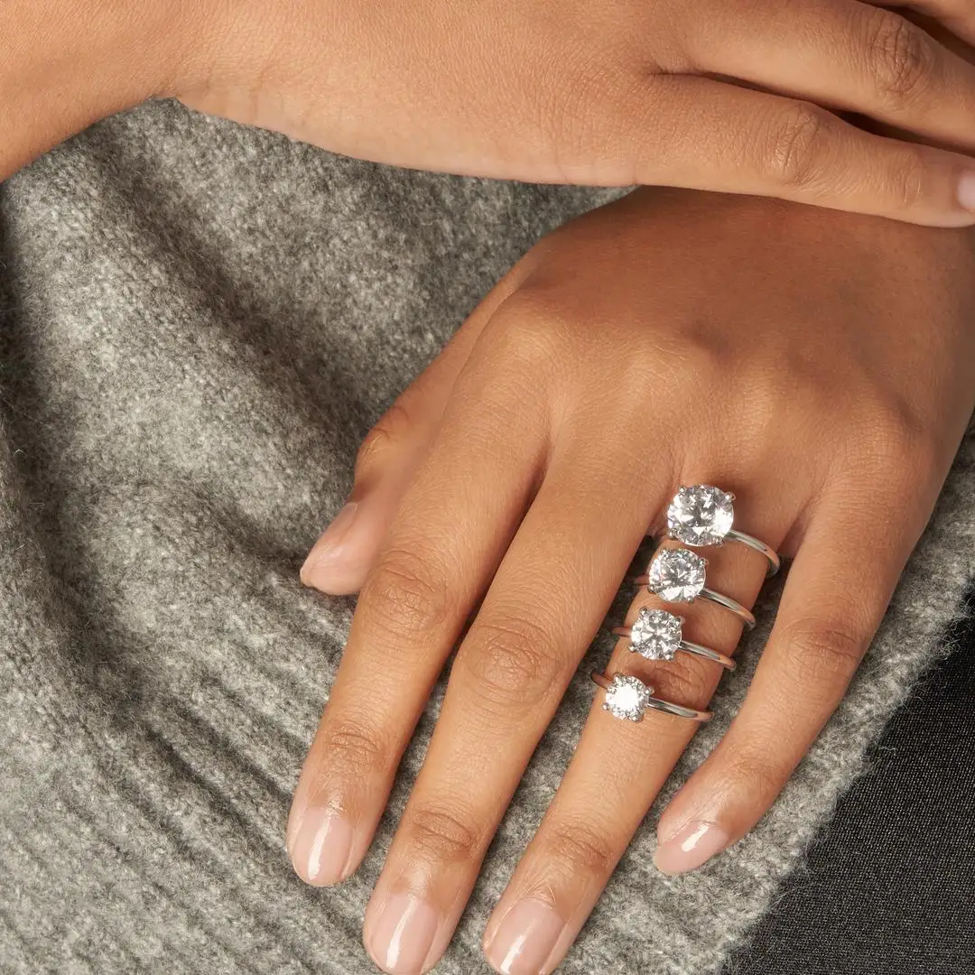 Custom Igi Certified 14k 18k Gold Jewelry Engagement Diamond Lab Grown