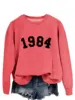 Red sweatshirt (black font)