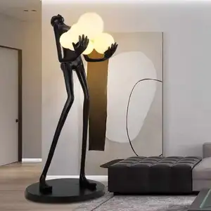 Hotel Nordic Living Room Corner Resin Sculpture Floor Light Designer Modern Minimalist Art Decoration Standing Led Floor Lamp