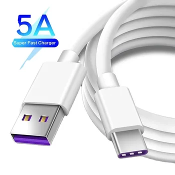 1m  USB Type C Cable 5A Quick Charge 3.0 For Huawei USB-C Wire Fast Charging Cord Charger Usb c Type-c Data