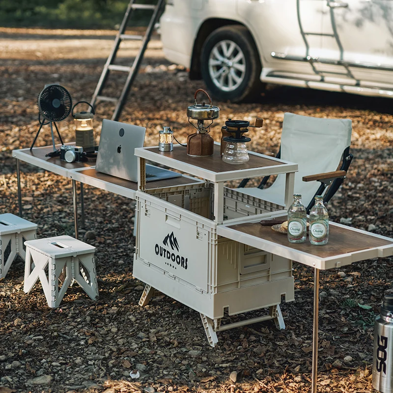 WANUO Multifunctional Foldable & Expandable Camping Storage Box New-style Car Storage Box Collapsible Camping Organizer