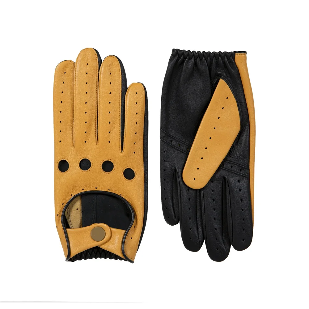 Best Design Men's Cowhide Leather Gloves for Car Driving High Quality and Low Priced Customized Soft Driving Mittens