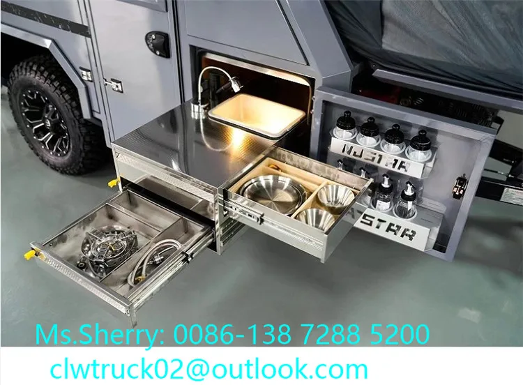 Aluminium Material Off Road Camper Trailer Aluminum Frame Travel Trailers