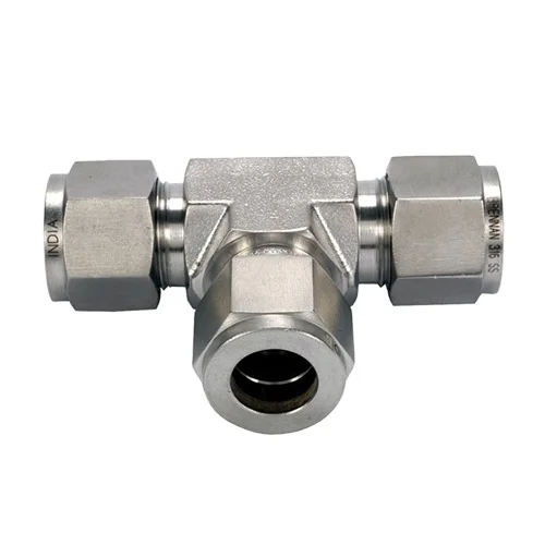 High Quality Equal Tee Union Type Stainless Steel Compression Fitting ...